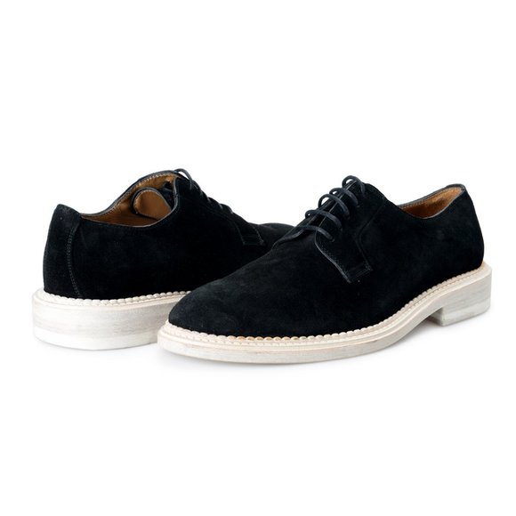 Mark Jacobs Black Suede Leather Casual Oxfords